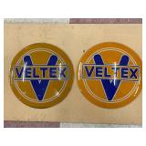(2) Veltex Glass Globe Panels