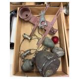 Military Blackout Lights, Dash Lights, and Hudson License Plate Bracket With Light Frame