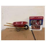 Model White Flyer Wheel Barrow and Christmas Wagon