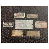 (7) Tractor Manufacturer Serial Plates