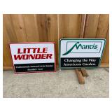 (2) Single Sided Embossed Sign