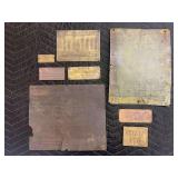 (8) Caterpillar and Holt Plates