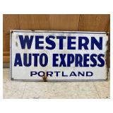 Western Auto Express Single Sided Sign