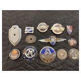 (12) Automobile Radiator Badges