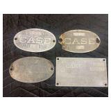 (4) JI Case Name Plates