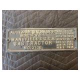 Aultman Taylor Gas Tractor Name Plate