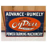 Reproduction Advance Rumely Double Sided Sign