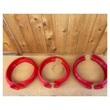(6) Plastic Gas Globe Frame Halves