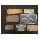 (7) Pre’ 1930 Tractor Name Plates
