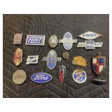 (17) Automobile Radiator Name Badges