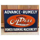 Reproduction Advance Rumely Double Sided Sign