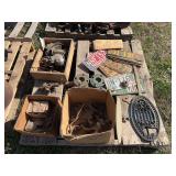 Pallet Of Miscellaneous Parts And License Plates