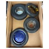 (4) Tire Ashtrays