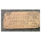 International Gas Engine Tag