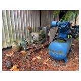 Air Compressor, Water Fountains, and Generator.