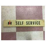 International Harvester Double Sided Self Service Flange Sign