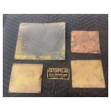 (5) Caterpillar Name Plates