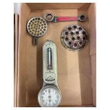 Minneapolis Thermostat and Clock, Spark Plug Wrench, and Hazards