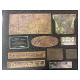 (10) Company Name Plates