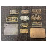 (11) Manufacturer Name Plates
