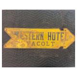 Western Hotel Yacolt Sign