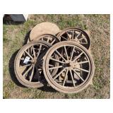 (4) Ford Wooden Wheels