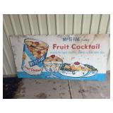 Single Sided Tin Fruit Cocktail Sign