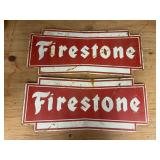 (2) Firestone Signs