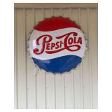 Pepsi Cola Bottle Cap Sign