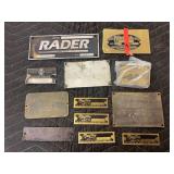 (14) Manufacturer Name Plates