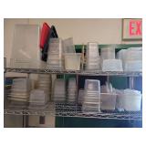 Plastic Restaurant Containers  Assorted Sizes