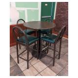 (1) Restaurant High Top Table 36" round  with (4) Chairs