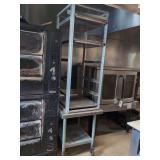 Bakers Rack with Stainless Rolling Table