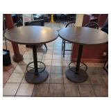 (2) Restaurant High Top Tables 36" round x 42" Tall