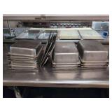 (13) Stainless Stell Pans - Assorted sizes with a few lids