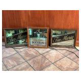 3 mirrored signs- 2 Tia Maria and 1 Walker’s DeLuxe