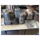 Stainless Steel Pans - Assorted Sizes with some lids