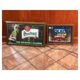 Molson& Pilsner Urquell Signs