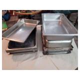 21" Stainless Roasting Pans Lot