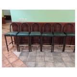 (6) High Chairs - Cushioned - 42" Tall