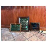 3 Mirrored Signs Scotch, Whiskey, Bordeaux