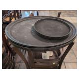 Heavy Duty Serving Trays - 27" x 22" & 14" Round