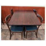 (1) Restaurant Tables 42" x 30" with (4) Chairs
