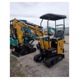 CFG Industrial Mini Excavator - H12R - YELLOW