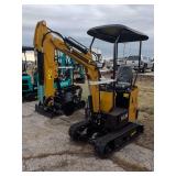 CFG Industrial Mini Excavator - H12R - YELLOW