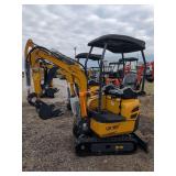 CFG Industrial Mini Excavator - QK18R - YELLOW