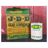 (2) J-D-D Lubricants Oil Cans