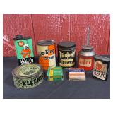 (8) Automotive Cans + Parts Boxes