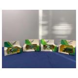 (4) 1/80 John Deere Combines + Cotton Picker NIB Ertl