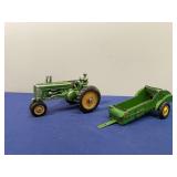 (2) 1/16 John Deere A + Spreader